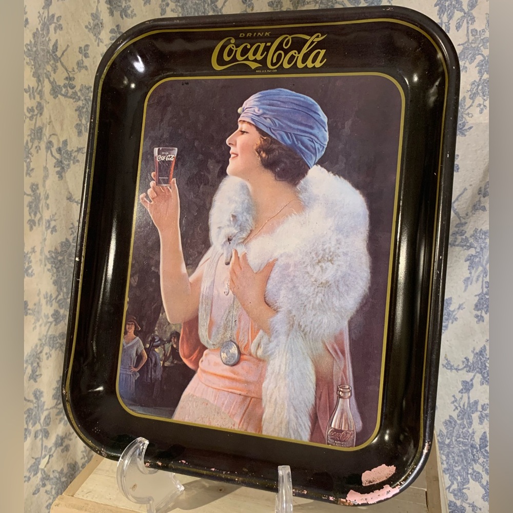 VTG 1970s Coca Cola Advertising Tin Tray Decorative Coke